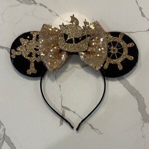 Gold and Black Pirate Themed Kids Headband